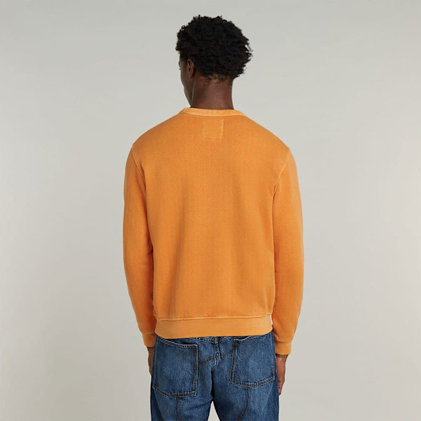 G-star Destroyed G Logo Washed Tröja Orange M Man