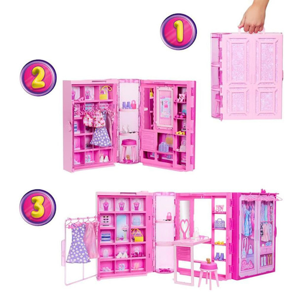 Barbie Unelmakaappi 3.0 Nuken Kanssa
