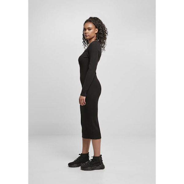 Urban Classics Lang Kjole Knit Sort S Kvinde