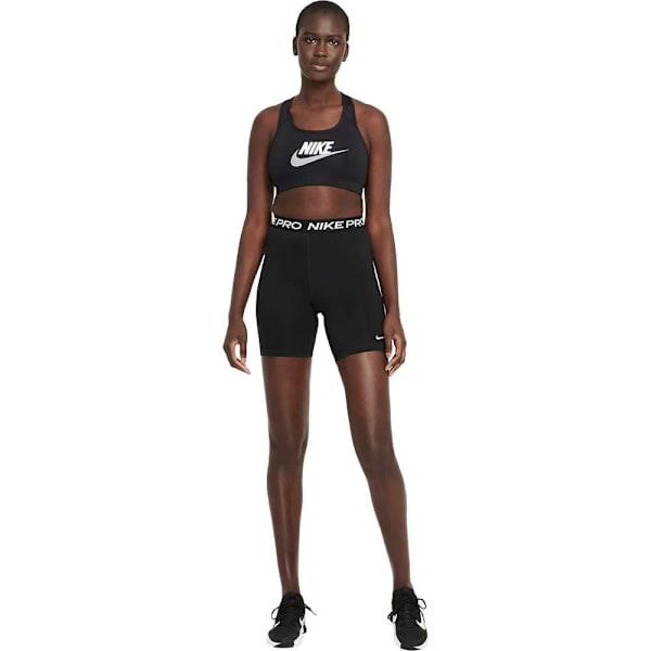Nike Dri Fit Swoosh Bh Svart XS Kvinna