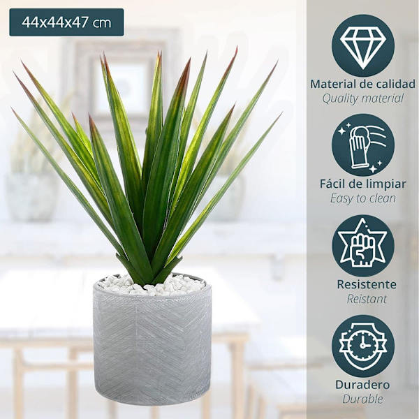Atmosphera Konstgjord Växt 49 Cm Deco Green Collection Flerfärgad