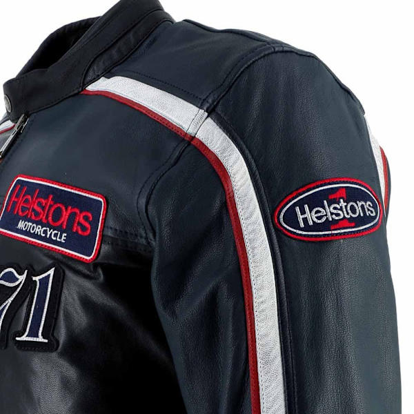 Helstons Formula Sport Læderjakke Blå,Sort L Mand