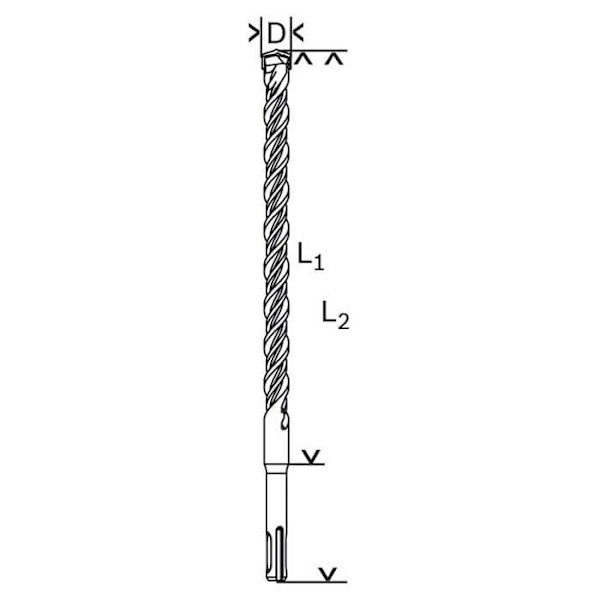 Bosch Sds Plus-5: 18x950x1000 Mm Vægbor