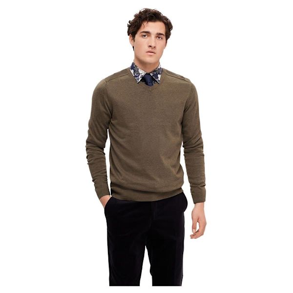 Selected Sweater 16090147 Berg Brun L Mand