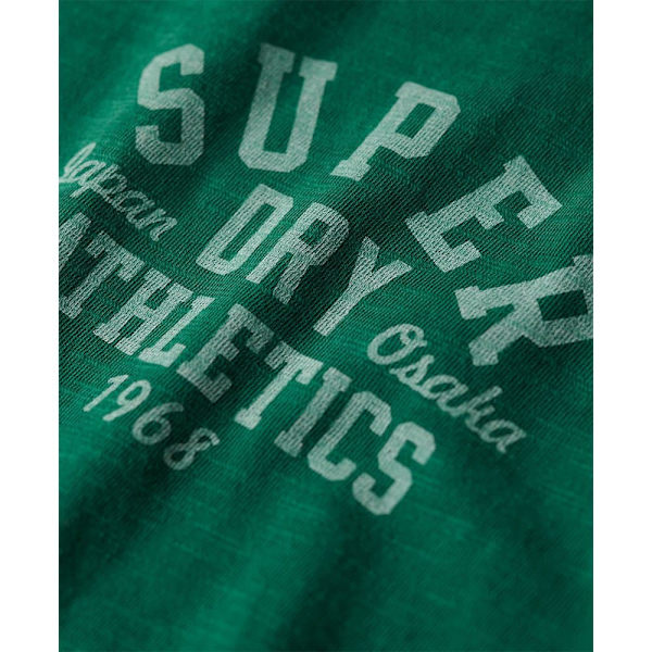 Superdry Athletic College Graphic T-shirt Med Korta ärmar Grönt XL Man