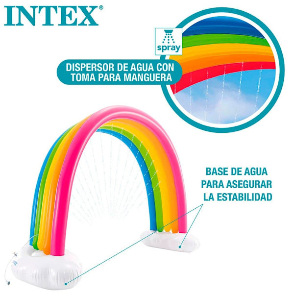 Intex Rainbow With Sprinkler 300x109x180 Cm Flerfarvet 300 x 109 x 180 cm