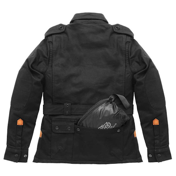 Fuel Motorcycles Jakke Safari Sort XS Kvinde