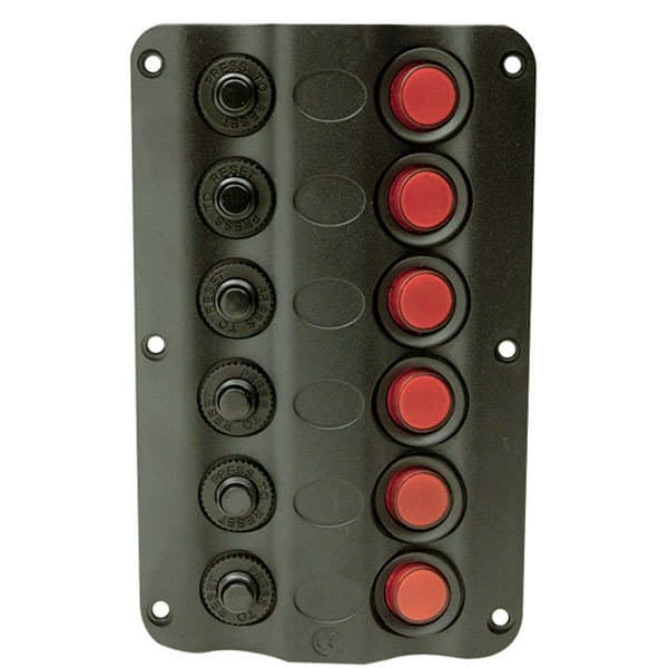 Seachoice Led Switch Panel 6 Gang Sort