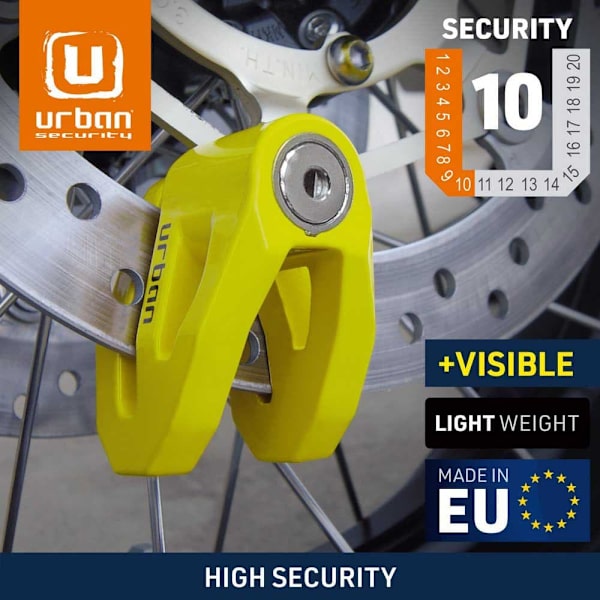 Urban Security Levyn Lukitus Ur206y Keltainen