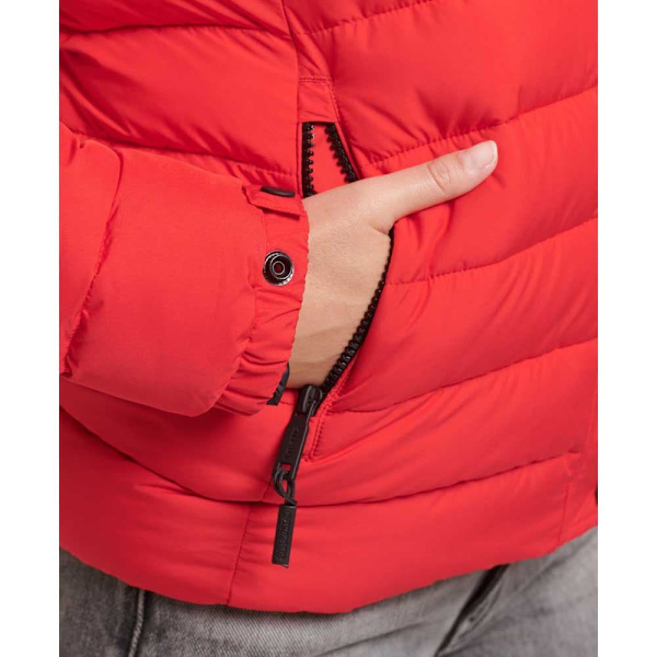 Superdry Takki Classic Faux Fur Fuji Punainen S Nainen
