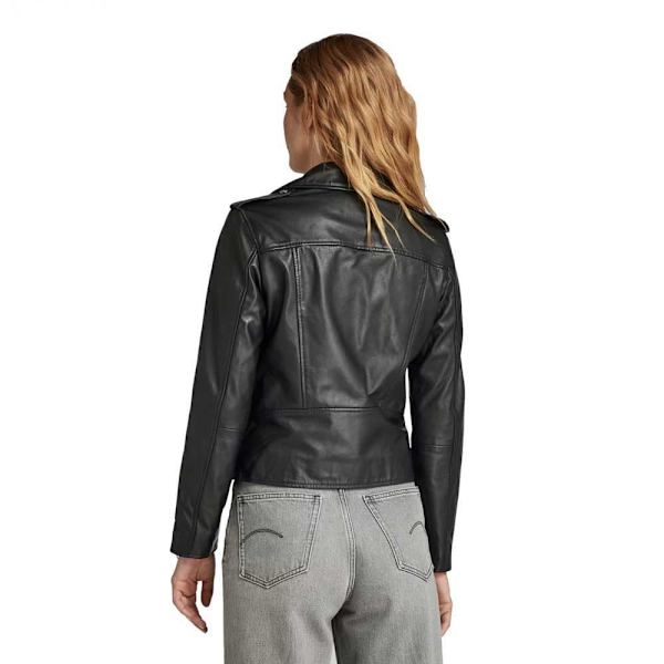 G-star Biker Læderjakke Sort XS Kvinde