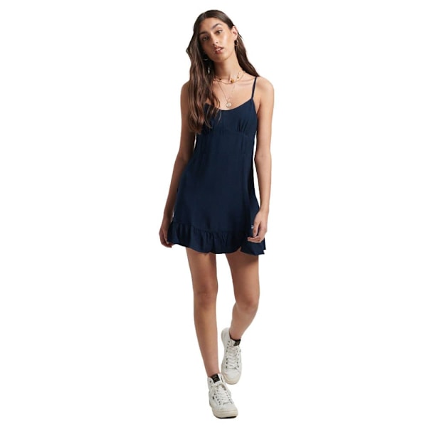Superdry Kjole Vintage Cami Mini Blå M Kvinde