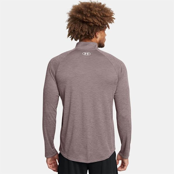 Under Armour Tech Textured Halv Dragkedja Långärmad T-shirt  S Man
