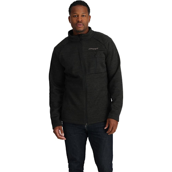 Spyder Fleece Med Fuld Lynlås Encore Sort S Mand