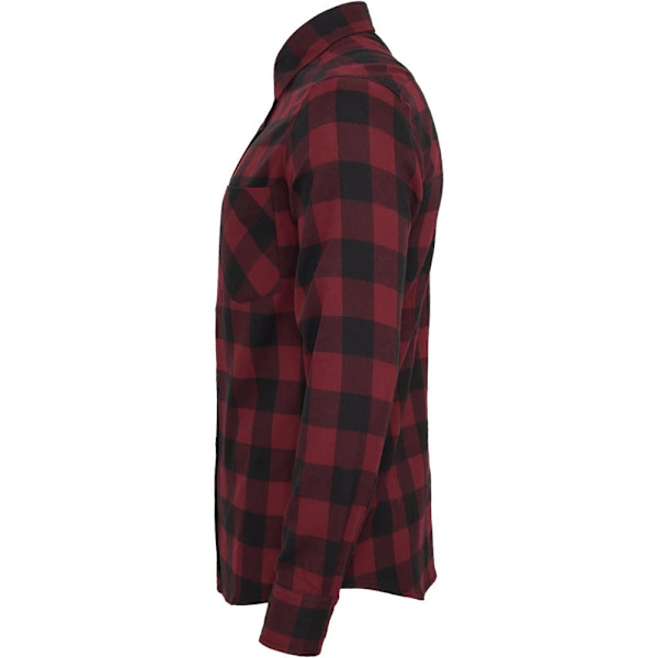 Urban Classics Basic Flannelskjorte Sort M Mand