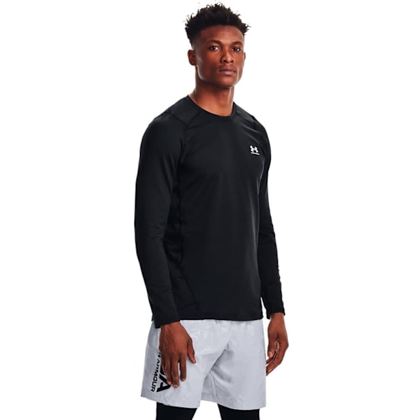 Under Armour Coldgear Armour Fitted Crew T-shirt Med Lange ærmer Sort S / Regular Mand