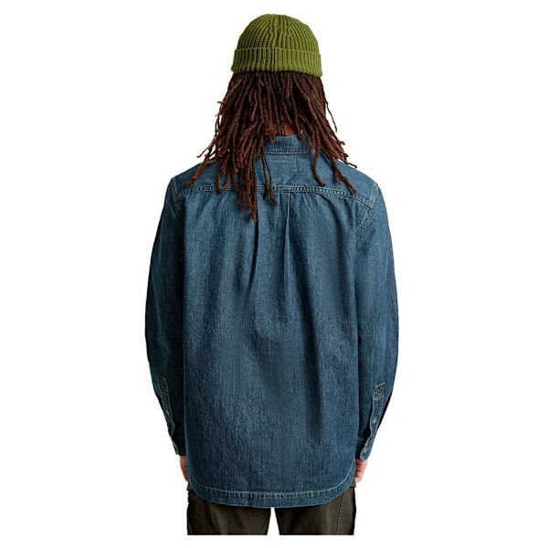 G-star 1 Pocket Skjorte Med Lange ærmer Blå 2XL Mand