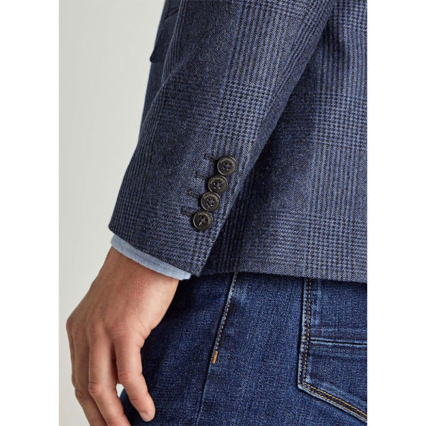 FaÇonnable Blazer 2b Half L Check Blå 56 Man