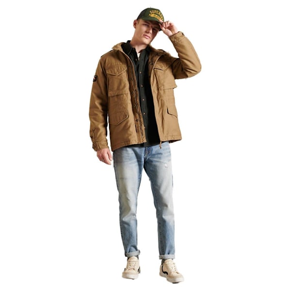 Superdry Jakke M65 Borg Beige S Mand