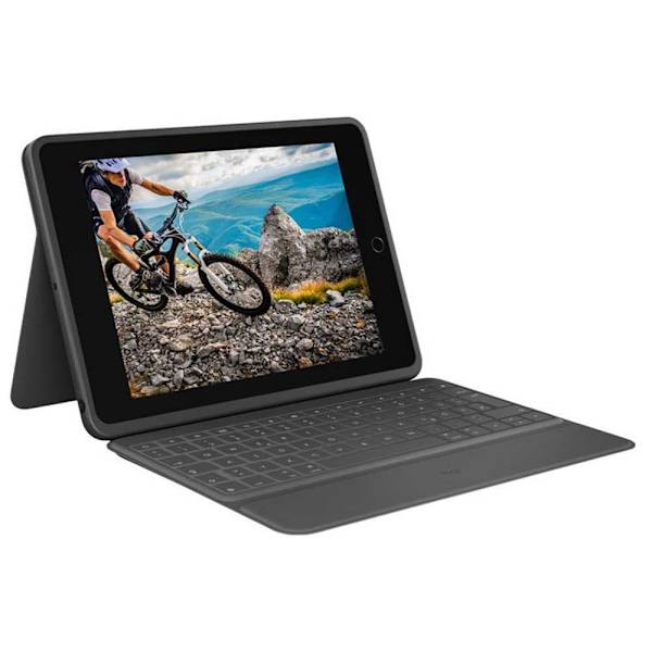 Logitech Omslag Til Tastatur Rugged Folio Grå Spanish QWERTY