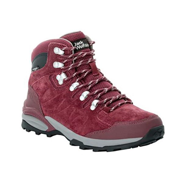Jack Wolfskin Refugio Texapore Mid Vandrestøvler Rød EU 36 Kvinde