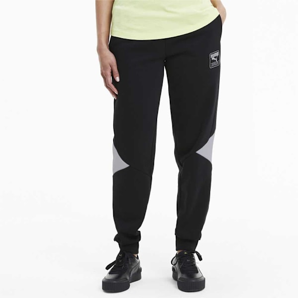 Puma Byxor Rebel Fleece Cl Svart S Kvinna