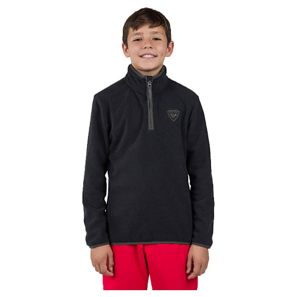 Rossignol Strawpile Fleece Med Halv Dragkedja Svart 12 Years