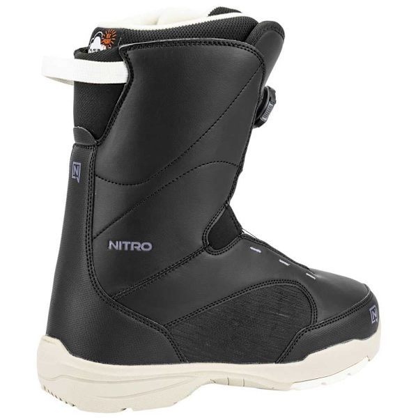 Nitro Flora Boa Snowboardstøvler Sort 25.0
