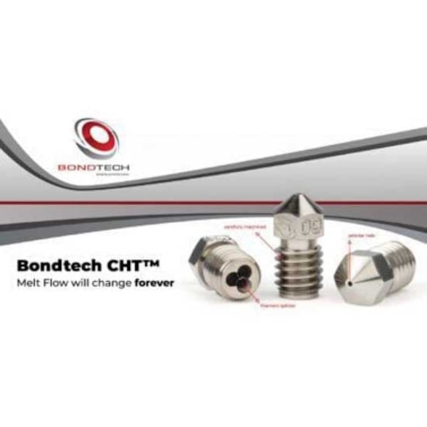 Bondtech Cht® Coated Brass 0.6 Mm 3d-skrivarmunstycke Guld