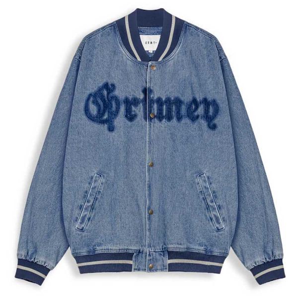 Grimey Causing Panic Baseball Jakke Blå S Mand