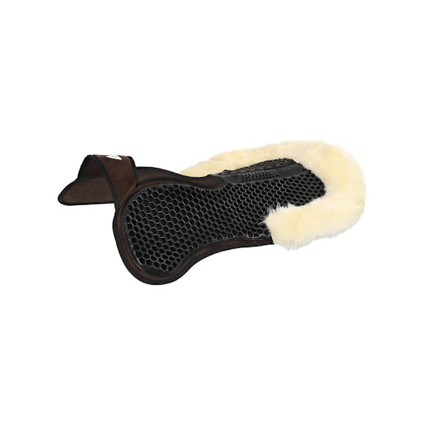 Acavallo Sp Wfs Gel Hexagonal Mocka Fårskinn Sadelunderlägg