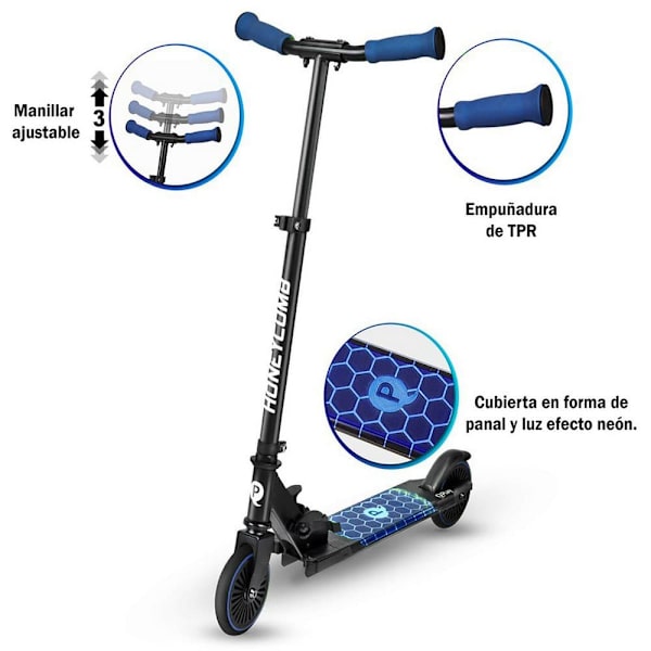 Qplay Scooter Honeycomb Blå