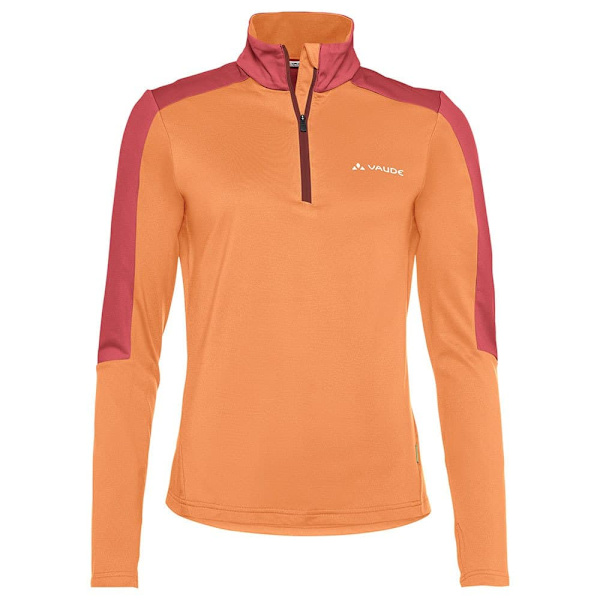 Vaude Livigno Ii Halv Dragkedja Långärmad T-shirt Orange 42 Kvinna