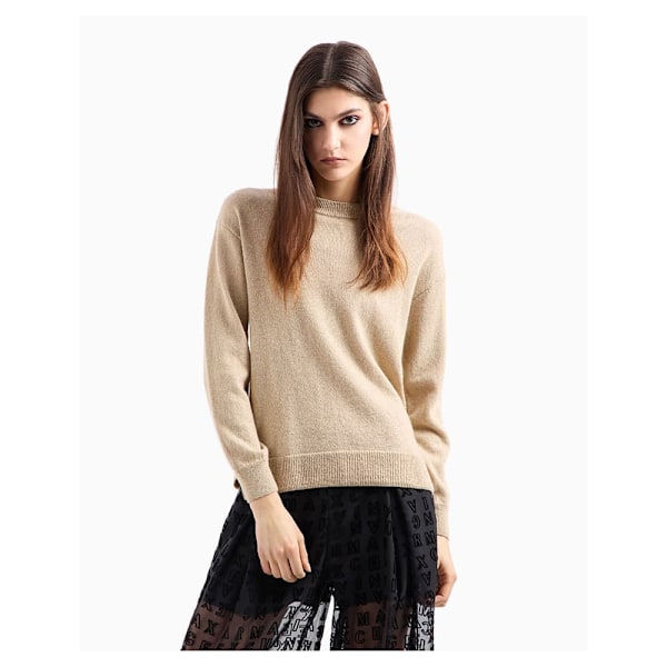 Armani Exchange 6dym2c_ym2fz Trøje Beige XS Kvinde