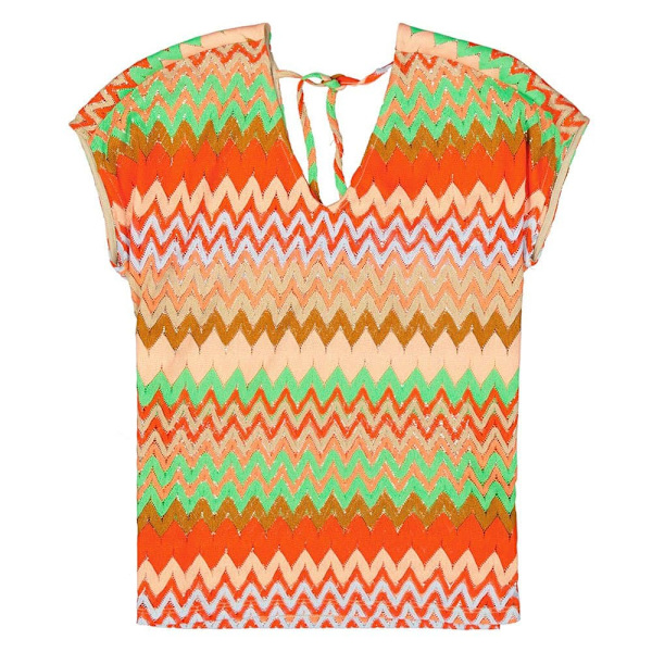 Garcia Kortärmad T-shirt P40212 Orange XL Kvinna