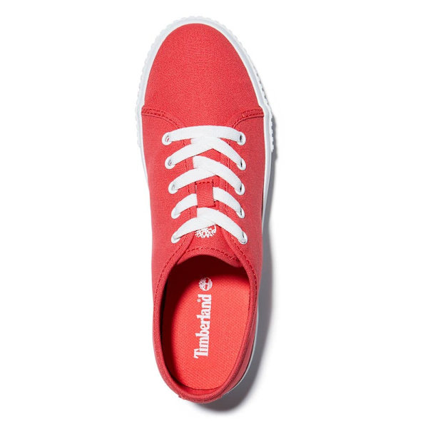 Timberland Skyla Bay Canvas Oxford Skor Röd EU 37 1/2 Kvinna
