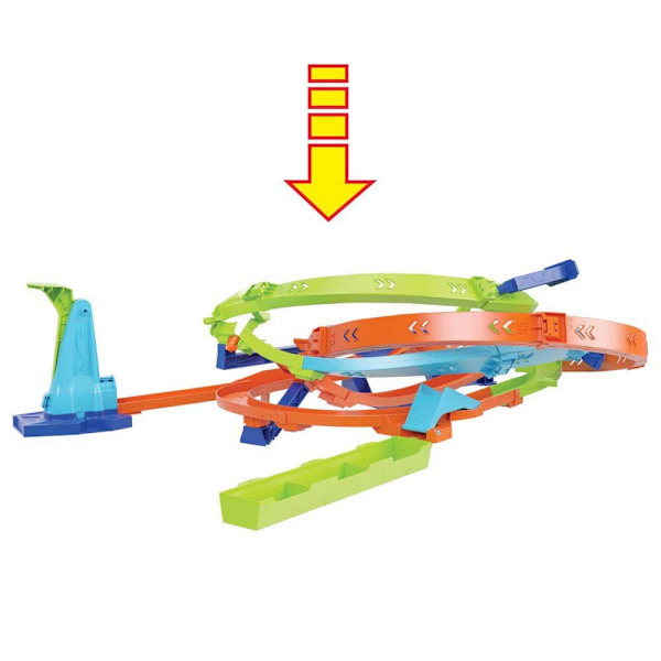 Hot Wheels Toy Car Track Extreme Looping Cyclone Car Action