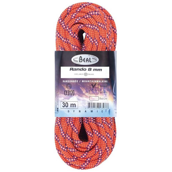 Beal Rando 8 Mm Rep Flerfärgad 200 m