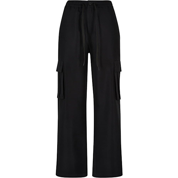 Urban Classics Cargo Bukser Vicose Straight Leg Sort 3XL Kvinde