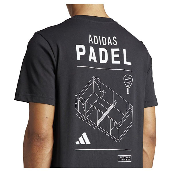 Adidas Lyhythihainen T-paita Padel G Musta S Mies