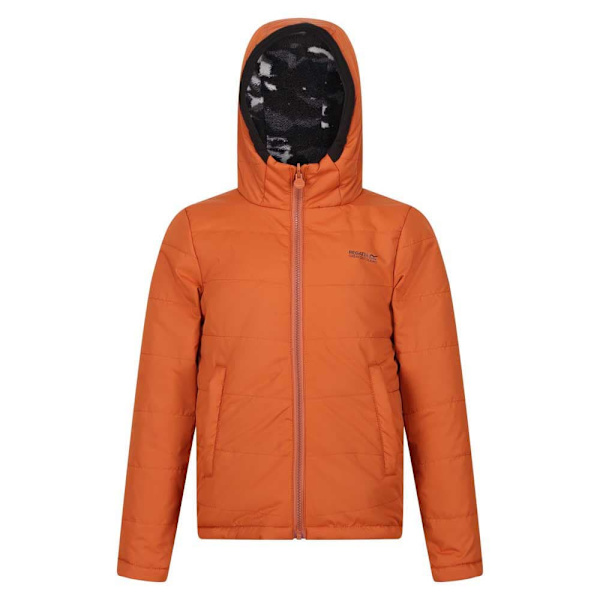 Regatta Junior Hoodie Regnjacka Kyrell Revers Orange 13 Years Pojke