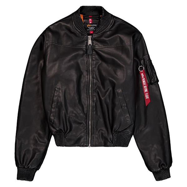 Alpha Industries Ma-1 Fl Vintage Bomberjakke Sort S Kvinde