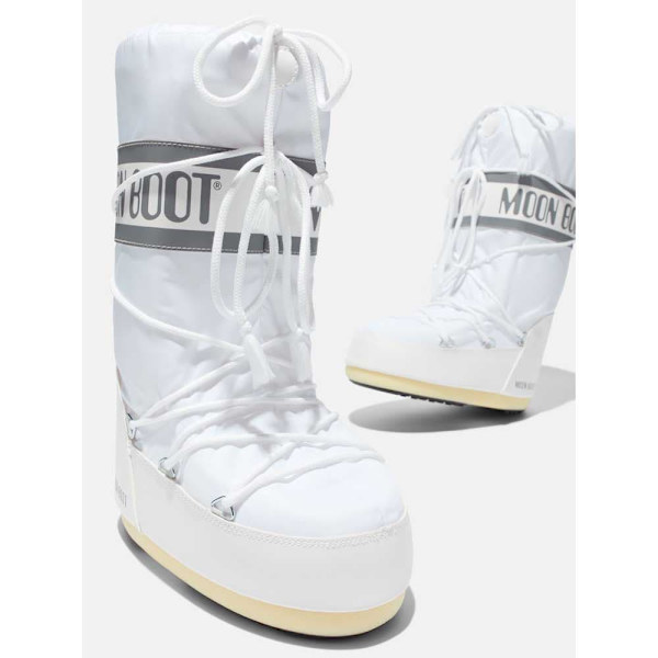 Moon Boot Icon Nylon Saappaat Valkoinen EU 27-30 Poika