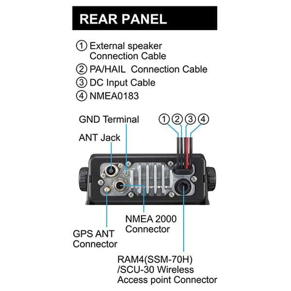 Standard Horizon Radiostation Vhf Gx2400gps/e Sort