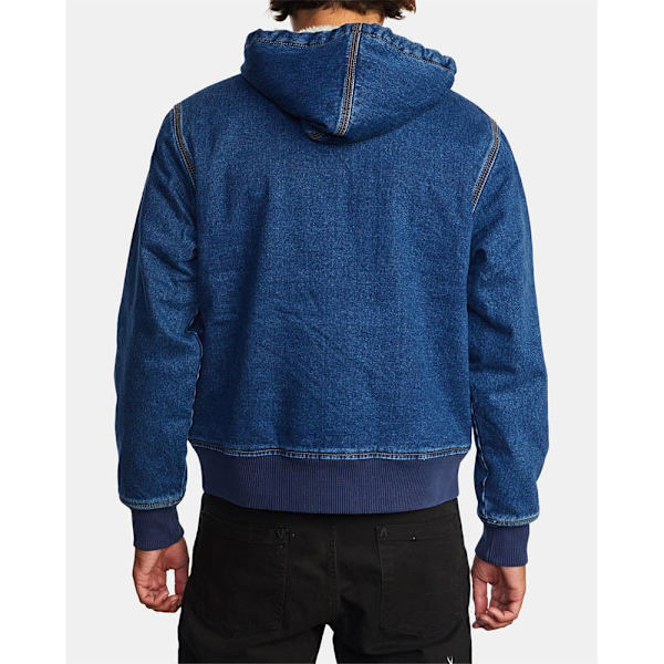 Rvca Denimjakke Chainmail Blå S Mand