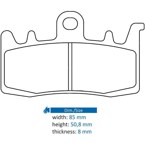 Cl Brakes 1232a3 Sintrede Bremseklodser Søvfarvet