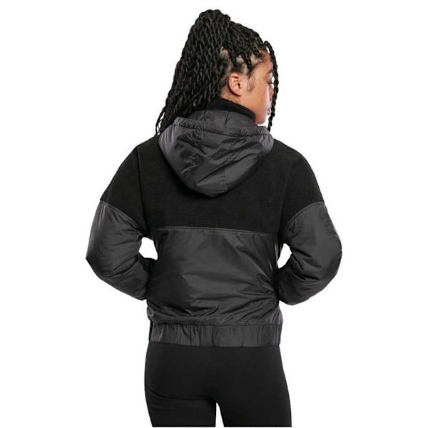 Urban Classics Sherpa Mix Jakke Sort 4XL Kvinde