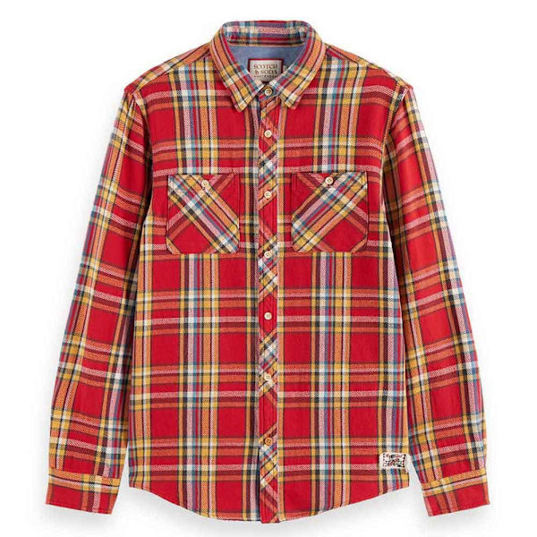 Scotch & Soda Lang ærmet Skjorte 174529 Flerfarvet M Mand