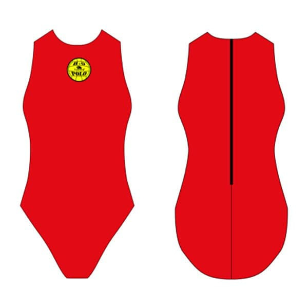Turbo Uimapuku Basic Waterpolo Punainen 7-8 Years Tyttö