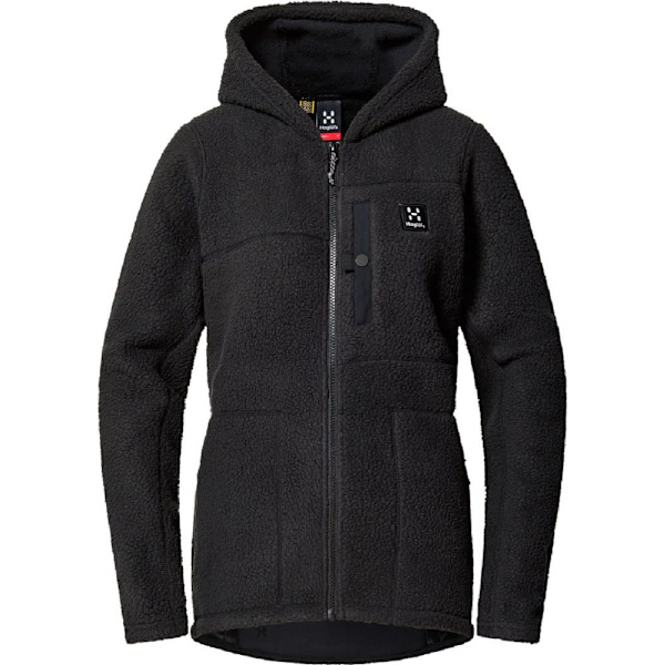 Haglofs Hættetrøje Fleece Malung Pile Sort M Kvinde